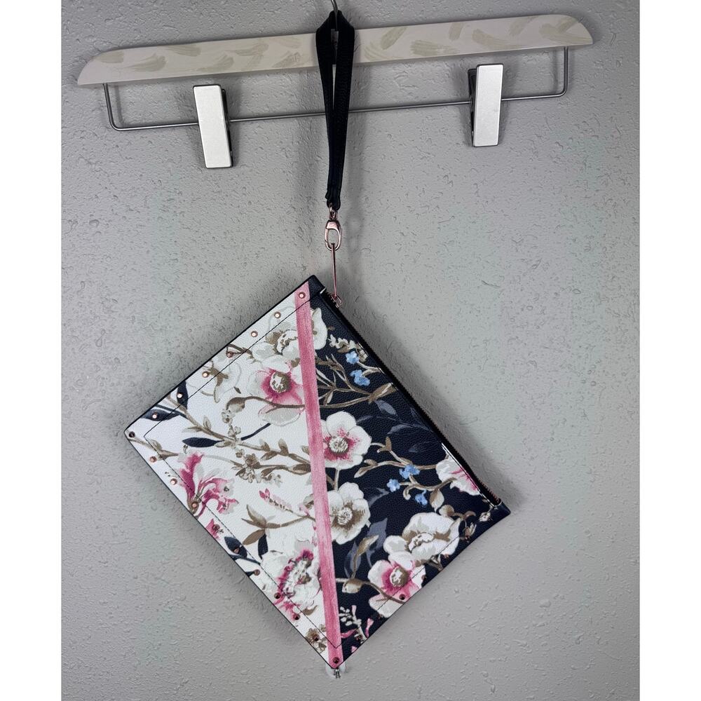 White House Black Market Floral Clutch